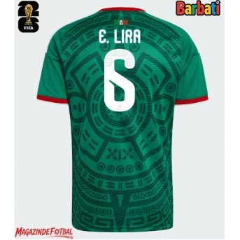 Mexic Erik Lira #6 Tricou Fotbal Replică Mondial 2026 Barbati Acasa